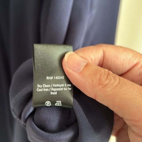 Elizabeth and James Women Solid oversize  Tunic Navy tassel Dress size small EUC - Picture 9 of 11